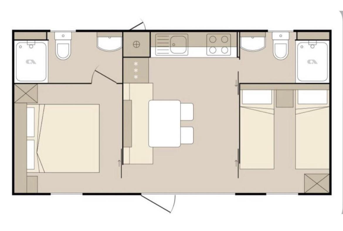 Oaza Mira Mobile Houses - Camp Basko Polje #Bestoffer Baška Voda Екстериор снимка