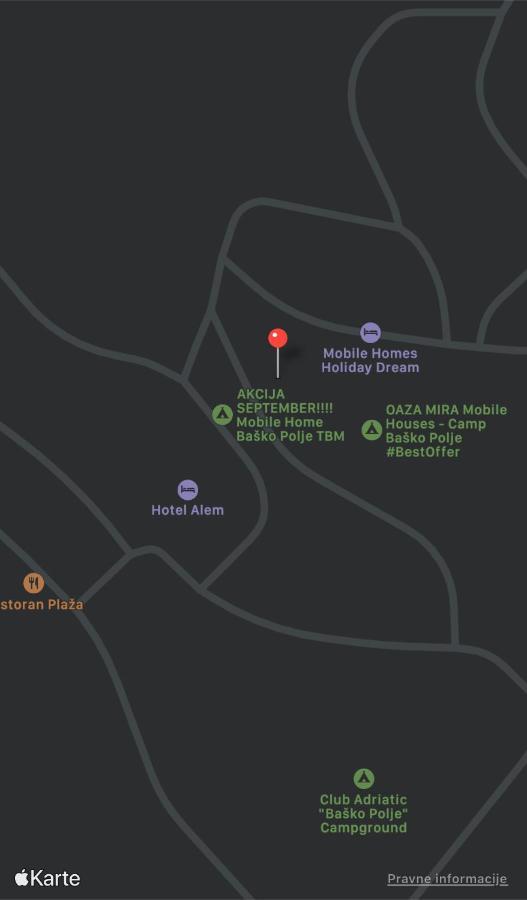 Oaza Mira Mobile Houses - Camp Basko Polje #Bestoffer Baška Voda Екстериор снимка
