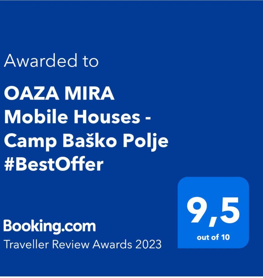 Oaza Mira Mobile Houses - Camp Basko Polje #Bestoffer Baška Voda Екстериор снимка